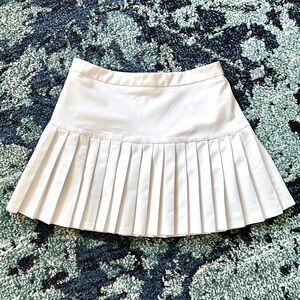 White skater skirt